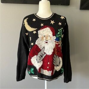Vintage Designer Original Studio Ugly Christmas Santa Sweater